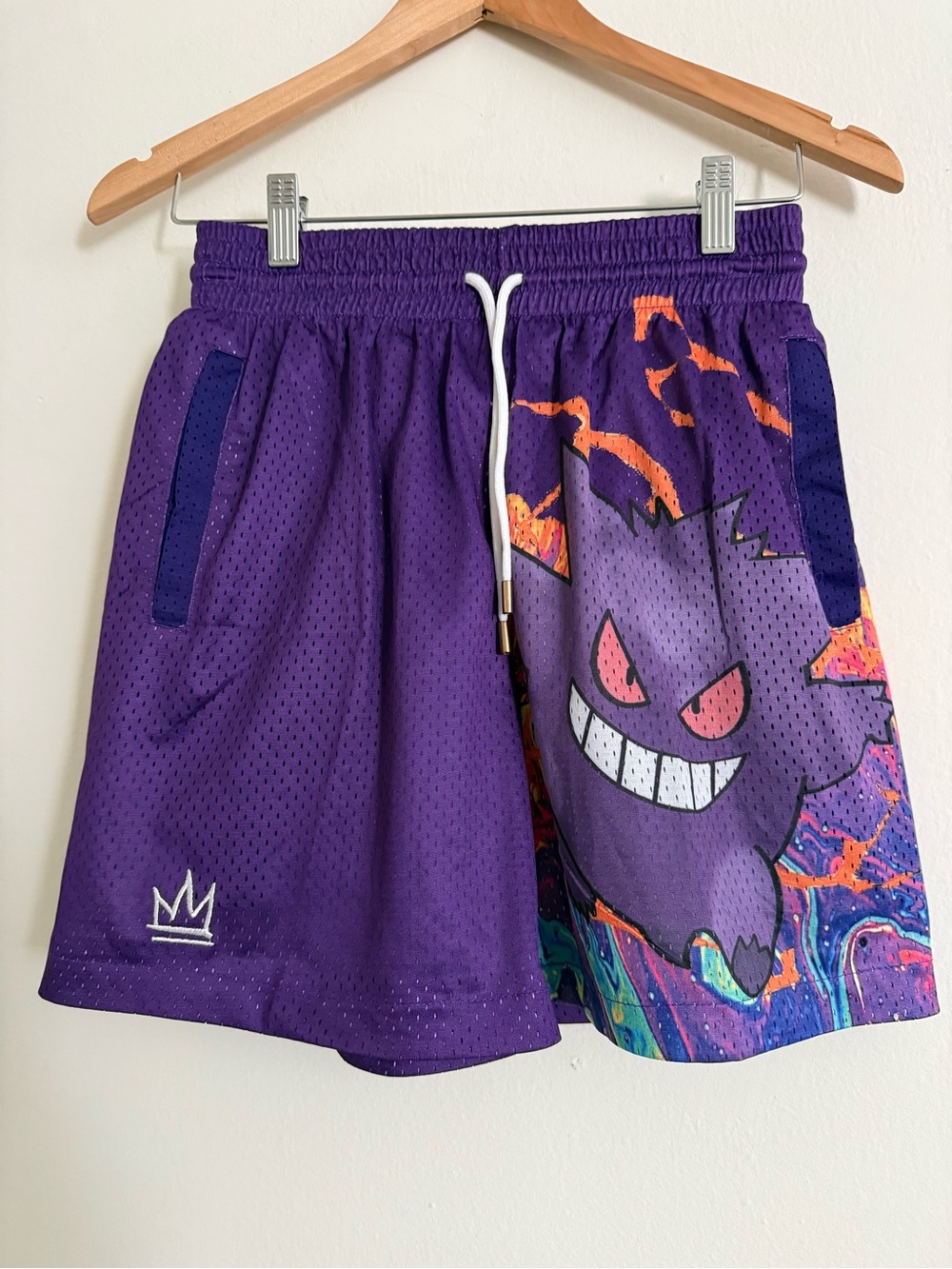 Purple Gengar pokemon ghost Graphic Basketball Shorts